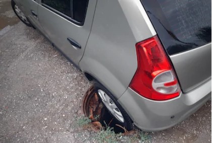 Car accident on the road