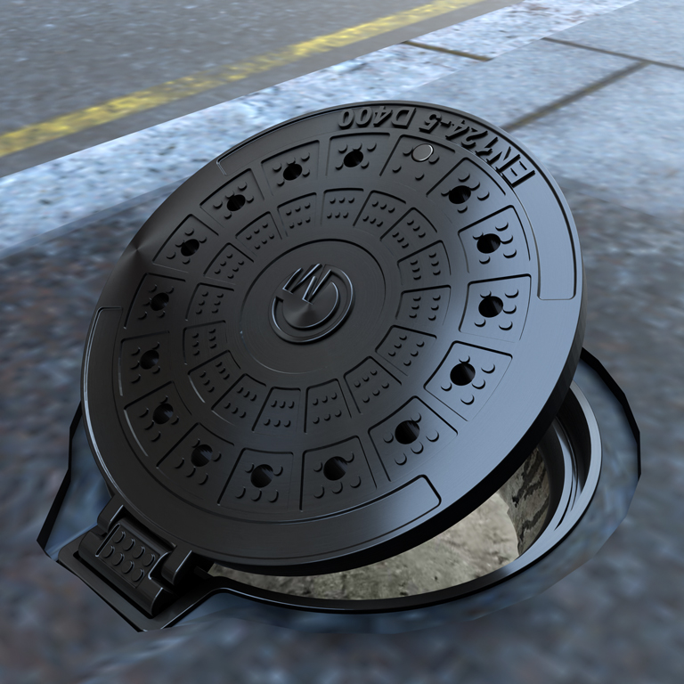 600mm SMC Round Sewer Manhole Cover with Lock