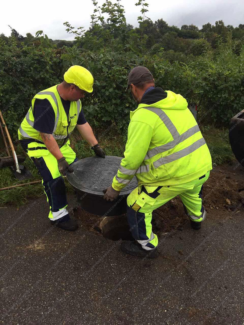case of art manhole cover